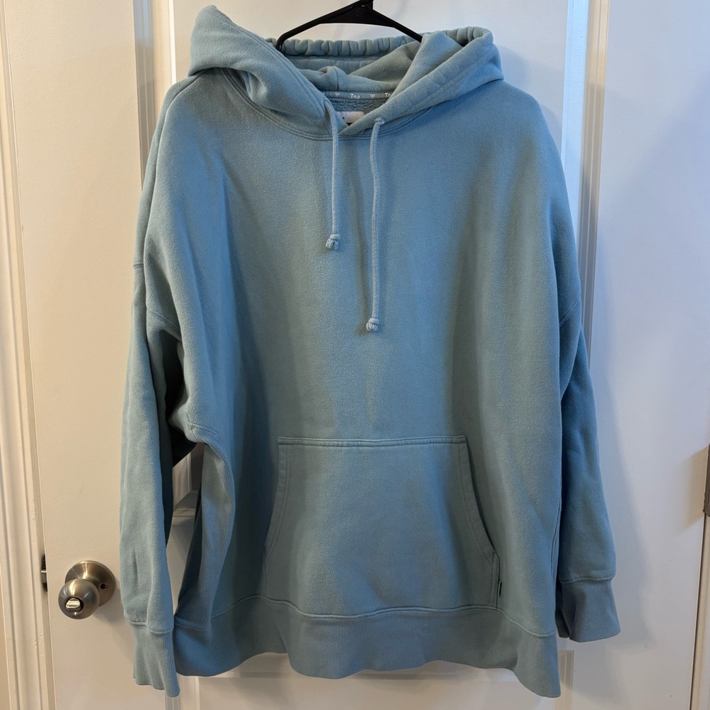 Aritzia TNA Boyfriend Oversized Blue Hoodie Size 3